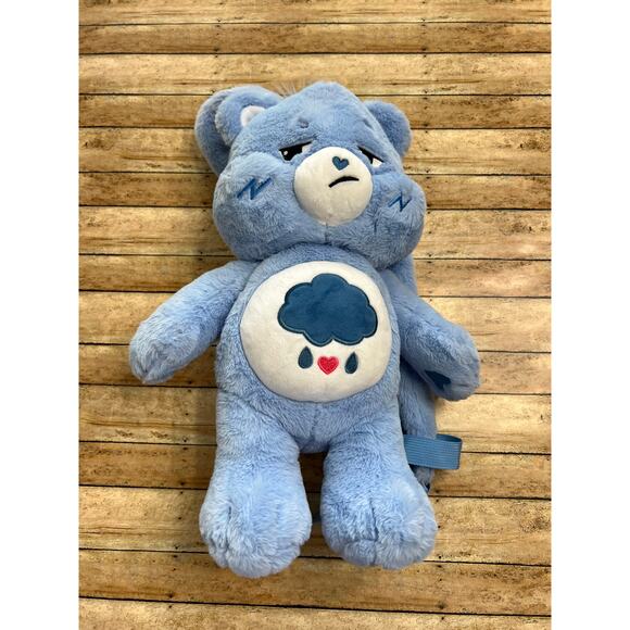 NWT Iscream Care Bears Grumpy Bear Plush Backpack - Picture 1 of 4